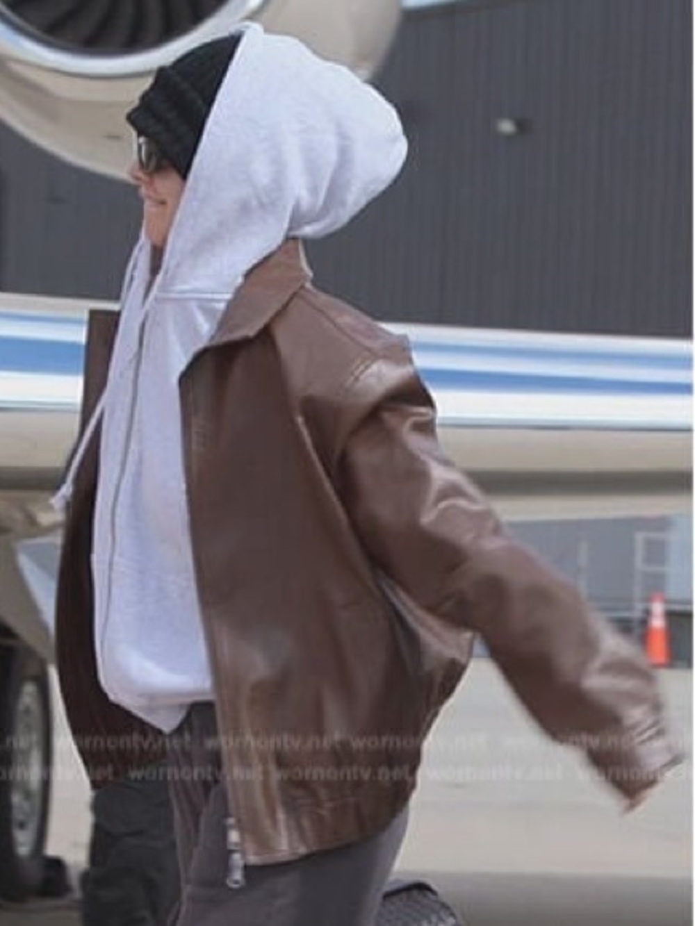 Beaumont Studios Kendall Jenner faux leather jacket